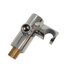 Single Handle Round Shape Brass Shower Bracket Brushed Gold Finish with Water Inlet Polished Chrome Surface-mv927 - Beijing Minwei International Technology Co., Ltd.