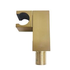 Modern Single-Handle Round Shape Brass Shower Bracket Brushed Gold Finish with ABS Water Inlet Plastic Material for Hotels-mv928 - Beijing Minwei International Technology Co., Ltd.
